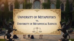University of Metaphysics vs University of Metaphysical Sciences